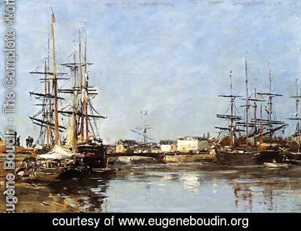 Eugène Boudin - Trouville, the Port IV