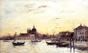 Eugène Boudin - Venice, The Mole at the Entrance to the Grand Canal and the Salute