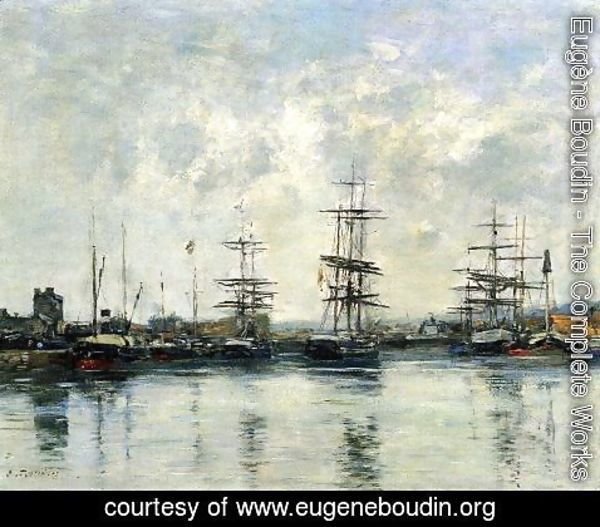 Eugène Boudin - Deauville, the Harbor IX