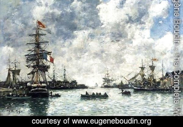 Eugène Boudin - Le Havre, The Outer Harbor