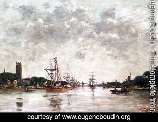 Eugène Boudin - Dordrecht, Le Meuse, View of Swandrecht
