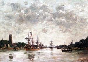 Eugène Boudin - Dordrecht, Le Meuse, View of Swandrecht