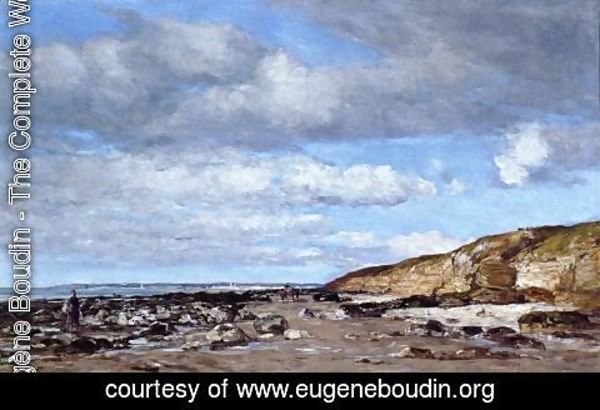 Eugène Boudin - Trouville, Shore and Rocks