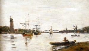 Eugène Boudin - The Meuse at Dordrecht