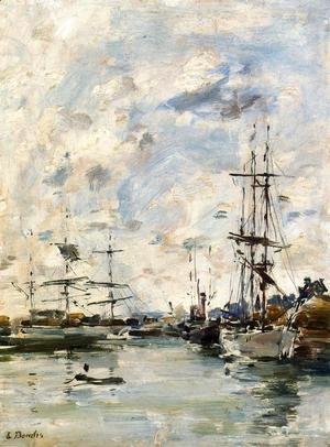 Eugène Boudin - Deauville, the Harbor X