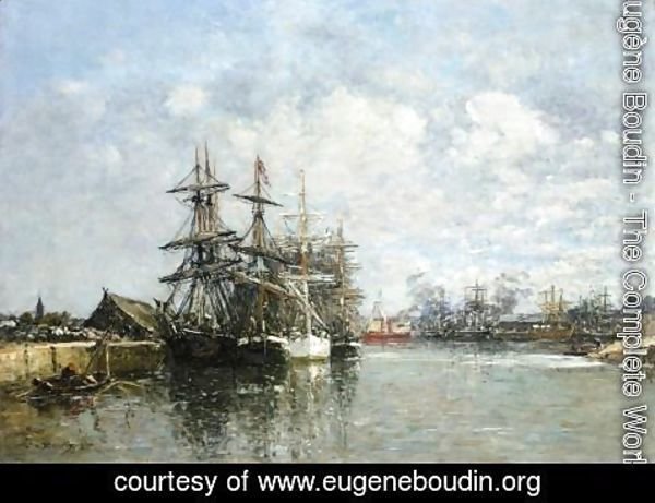 Eugène Boudin - Le Havre, The Boat Basin