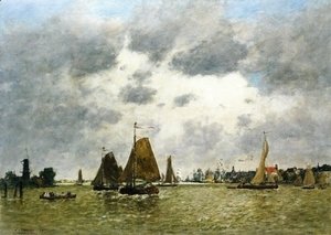 Eugène Boudin - La Meuse at Dordrecht I