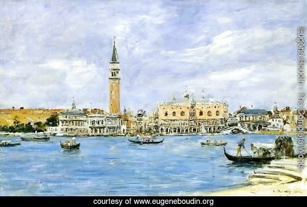 Venice, the Campanile, the Ducal Palace and the Piazzetta, View from San Giorgio
