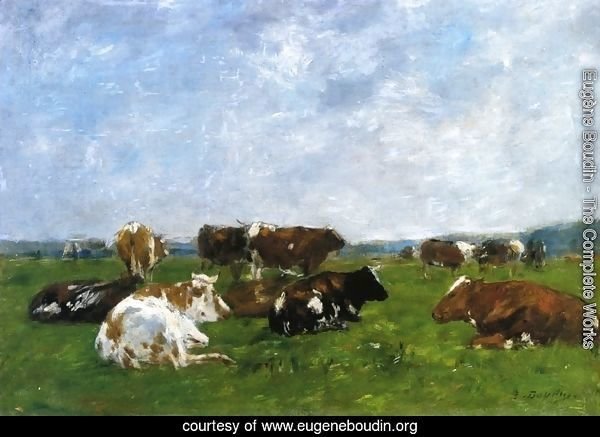 Cows in a Pasture I