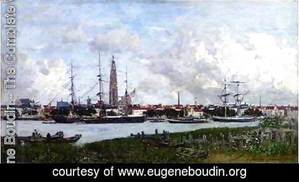Eugène Boudin - The Port of Antwerp