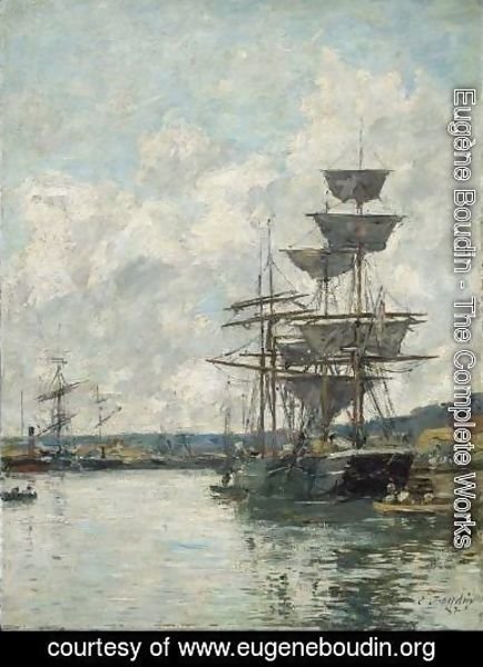 Eugène Boudin - Ships at Le Havre