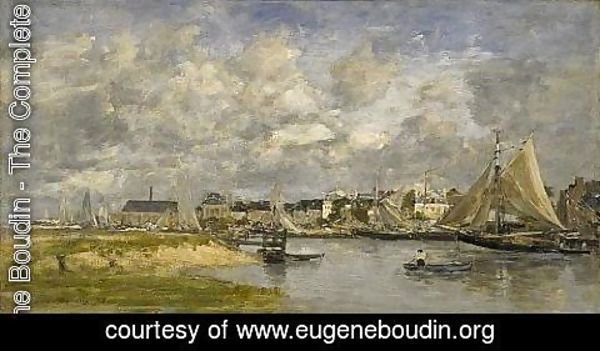 Eugène Boudin - Trouville Harbour