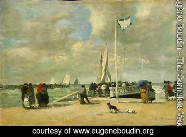 Eugène Boudin - On The Jetty