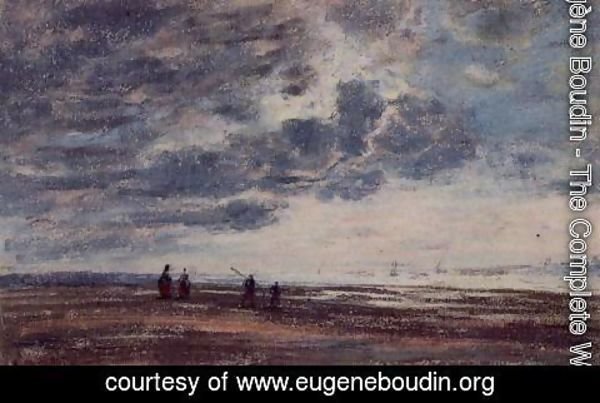 Eugène Boudin - The Beach 2