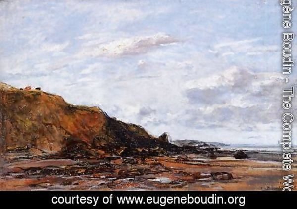 Eugène Boudin - The Shore, Near Honfleur