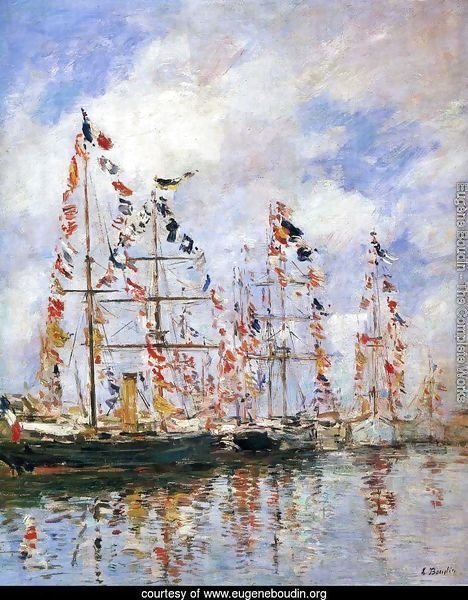 Sailing Ships at Deauville