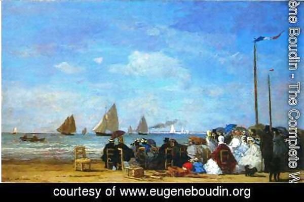 Eugène Boudin - Beach Scene Trouville 1863