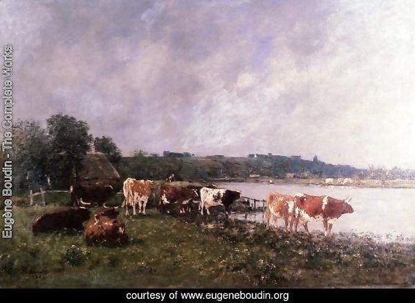 Cows on the Banks of the Touques 1880