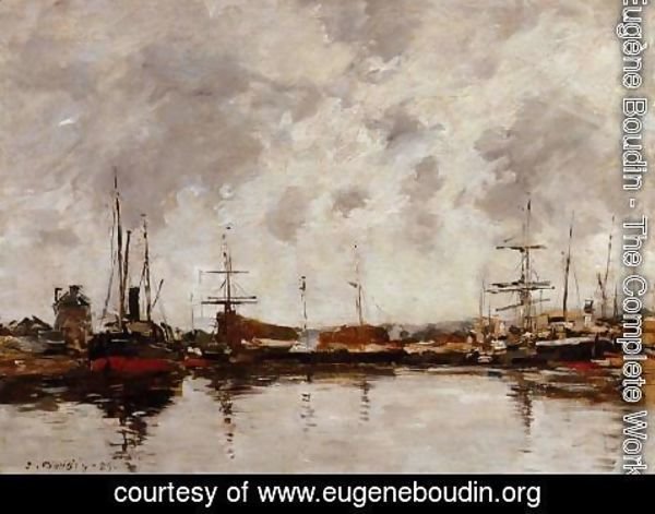 Eugène Boudin - Deauville the Basin 1885