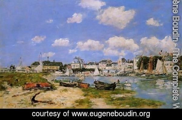Eugène Boudin - Honfleur a Dock 1885-1890
