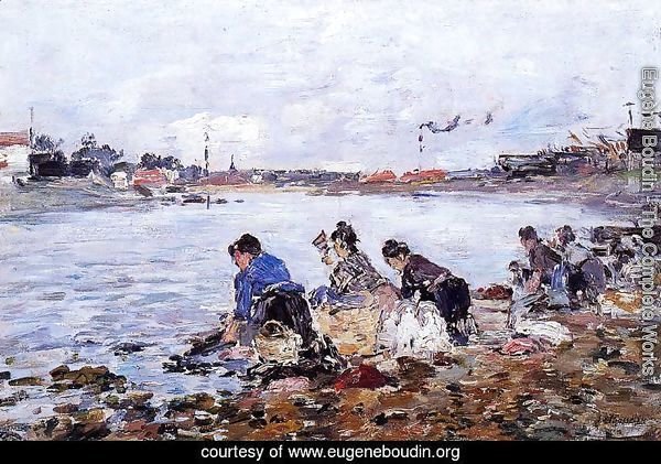Laundresses on the Banks of the Touques1 1894-1897