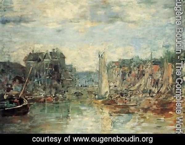 Eugène Boudin - Rouen the Pont Corneille Fog Effect 1896