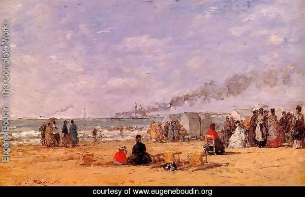 The Beach at Trouville 1868