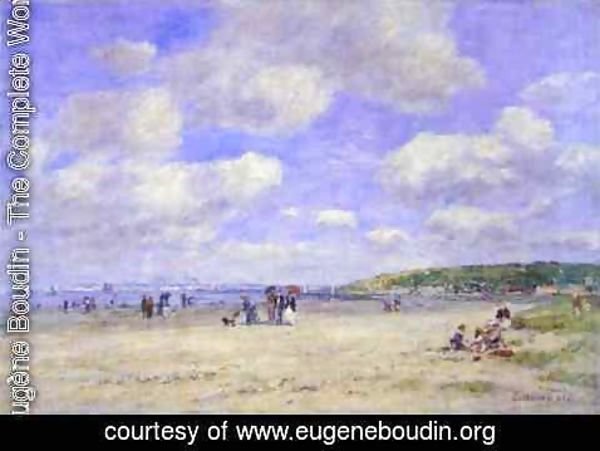 Eugène Boudin - The Beach at Trouville les Sablons