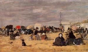 Trouville Beach Scene 1884