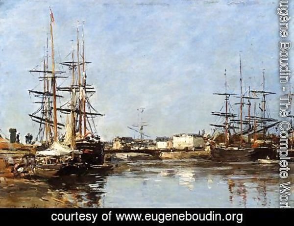 Eugène Boudin - Trouville Beach Scene2 1888-1895