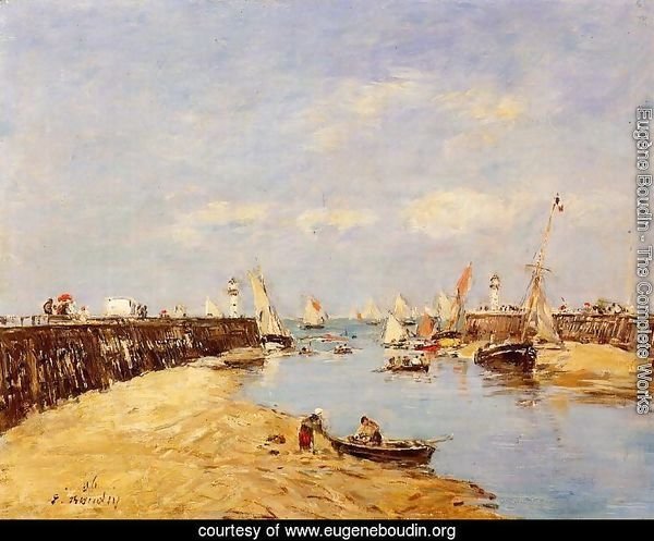 Trouville the Jettys Low Tide2 1896