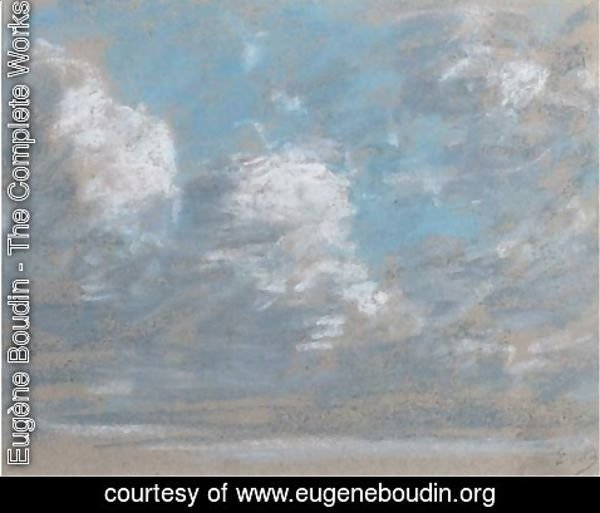 Eugène Boudin - Etude de ciel
