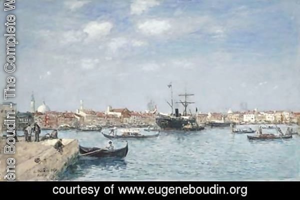 Eugène Boudin - Venise, le Grand Canal