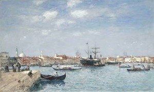 Eugène Boudin - Venise, le Grand Canal