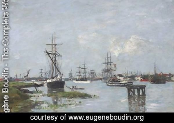 Eugène Boudin - Anvers, Le port 2