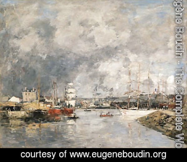 Eugène Boudin - Dieppe, Le port (The Port of Dieppe)