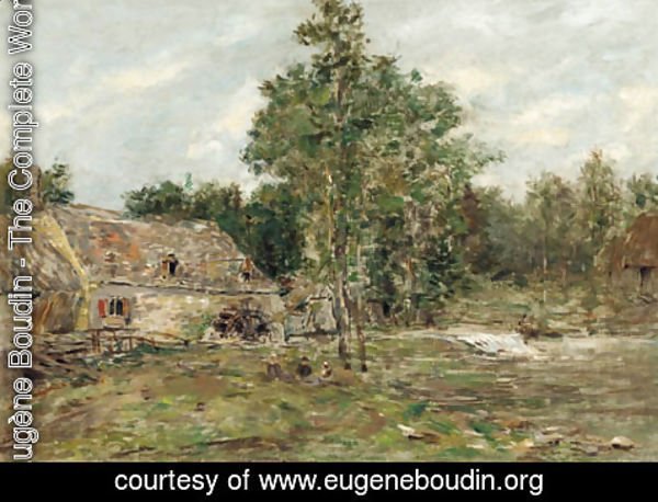 Eugène Boudin - Saint-Cenery, Le moulin