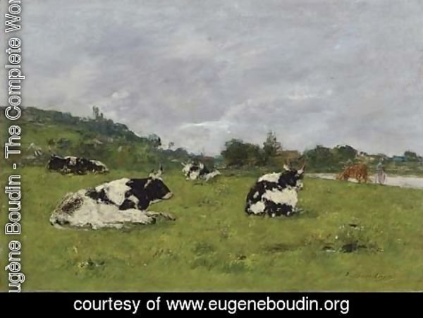 Eugène Boudin - Vaches au paturage 2