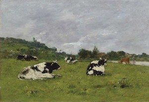 Eugène Boudin - Vaches au paturage 2
