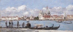 Eugène Boudin - Venise La salute et la douane La giudecca au fond Vue prise du grand canal