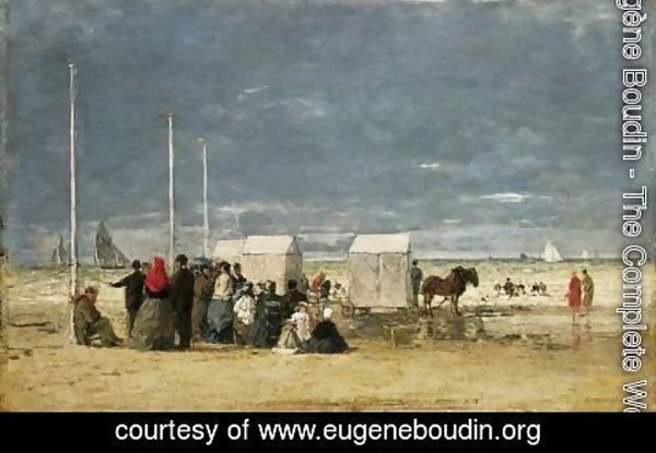 Eugène Boudin - Sur La Plage