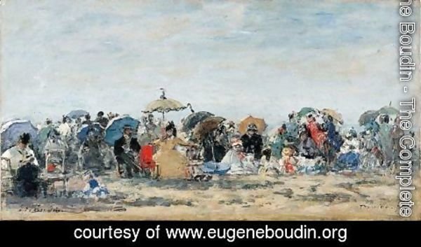 Eugène Boudin - Scene De Plage A Trouville