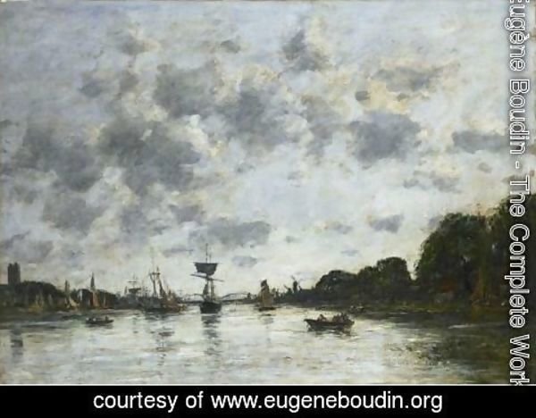 Eugène Boudin - La Meuse A Dordrecht