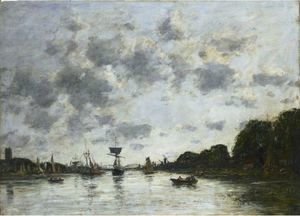 Eugène Boudin - La Meuse A Dordrecht