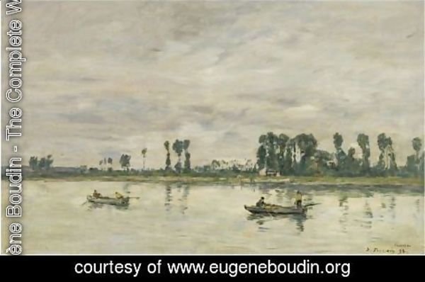 Eugène Boudin - Caudebec-En-Caux. Bords De Seine