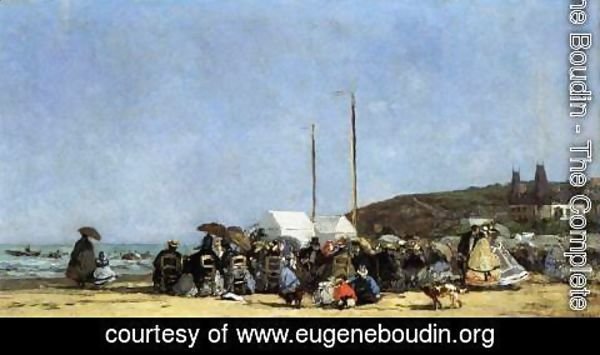 Eugène Boudin - Beach Scene, Trouville 2