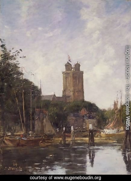 Dordrecht, The Great Church from the Canal