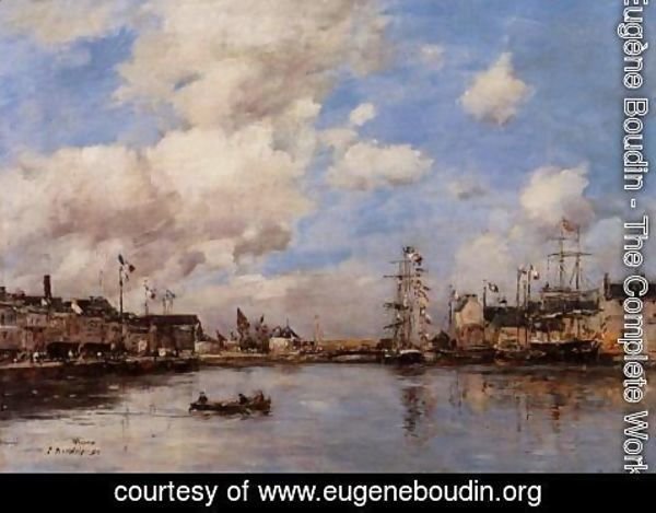 Eugène Boudin - Entrance to the harbor