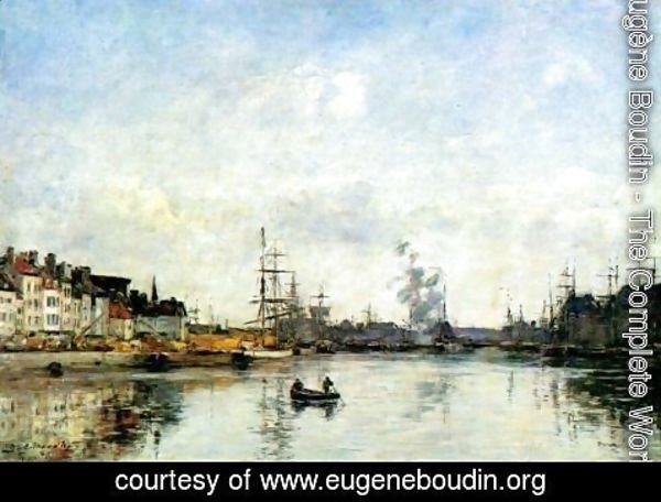 Eugène Boudin - Entrance to the harbor 2