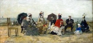 Figures on the beach at Trouville 2